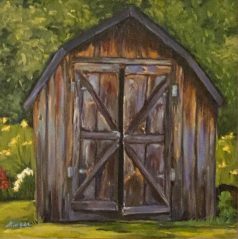 The Shed-Oil on Panel – 10×10 inches